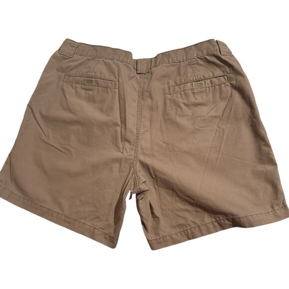 Savane Mens Front Cargo Shorts Sz 40x7"Inseam Brown Outdoor Elastic Waist Khaki - Picture 2 of 5